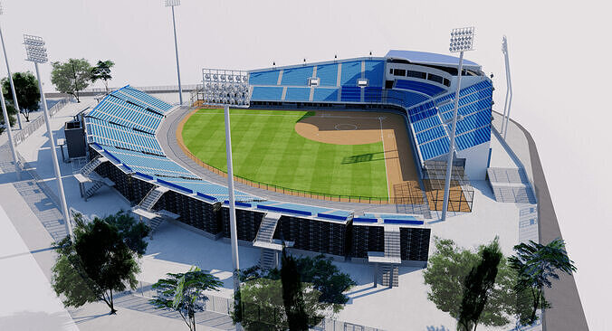 Fengtai Softball Field - Beijing China 3D model