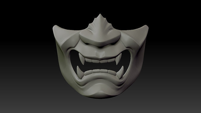 Hoko Japanese Oni Mask 3D print model