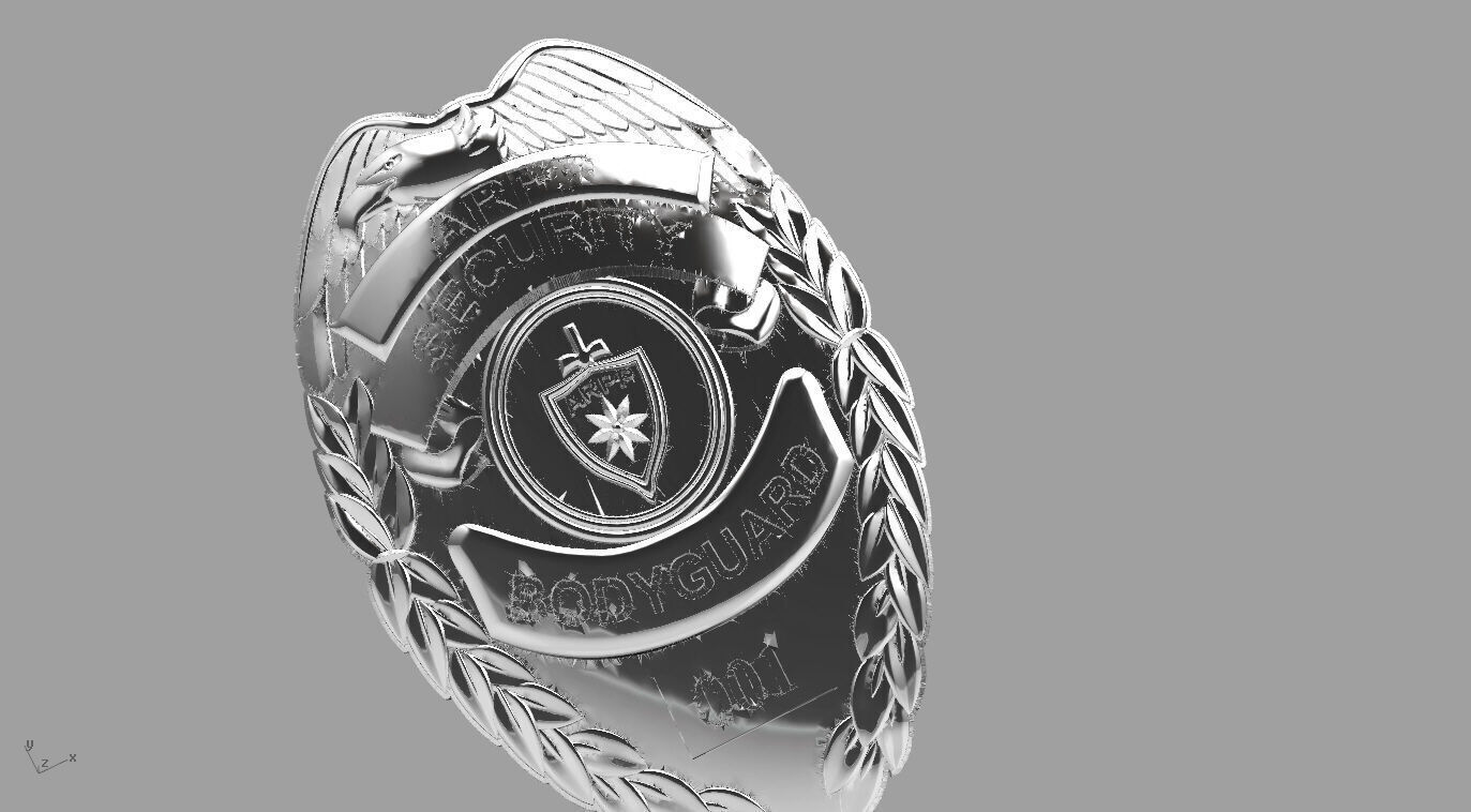 Elite Guard Gold Badge 3D print model_13