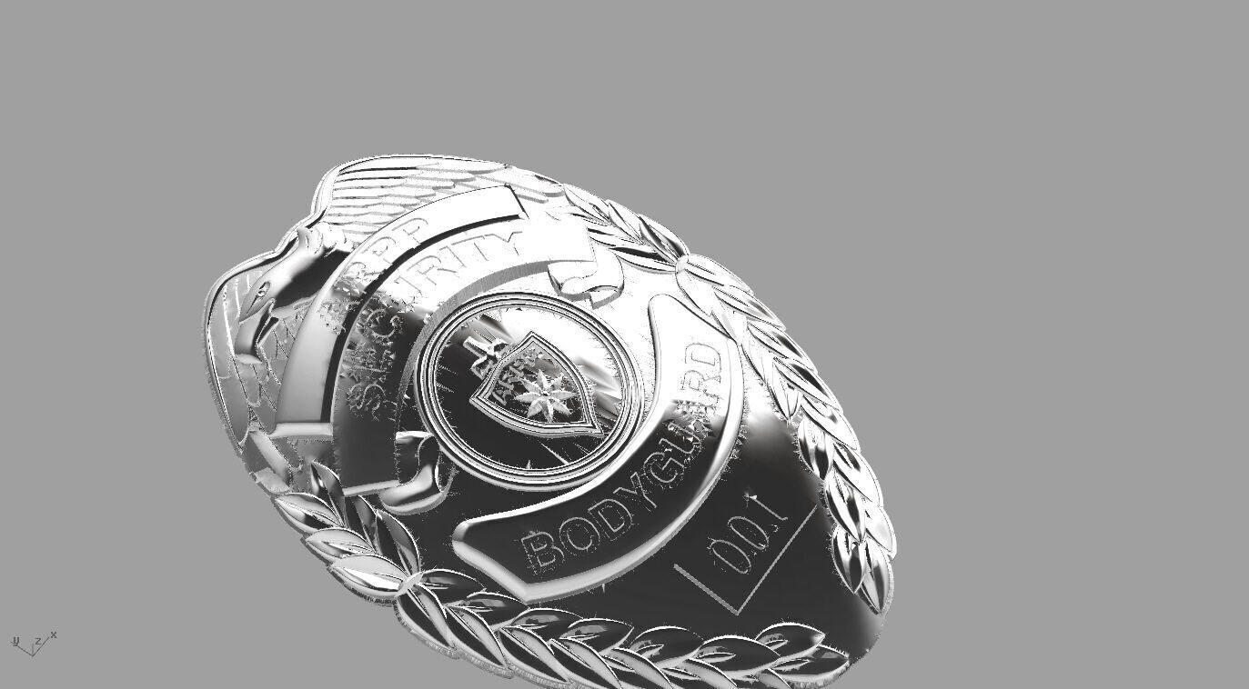 Elite Guard Gold Badge 3D print model_17