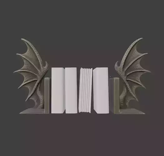 Dragon Wings Bookends 3D print model