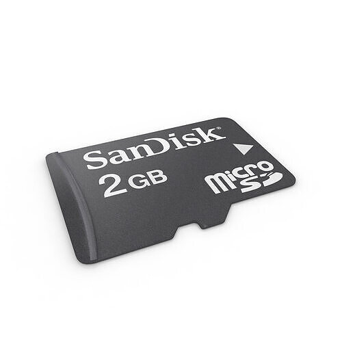 Micro SD Card 3D model
