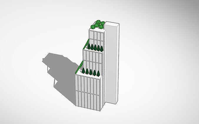modern office building Free 3D print model