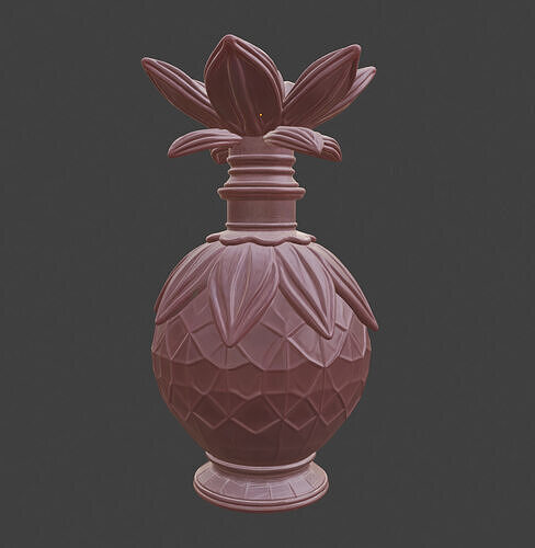 Crystal Bloom Potion Bottle 3D print model