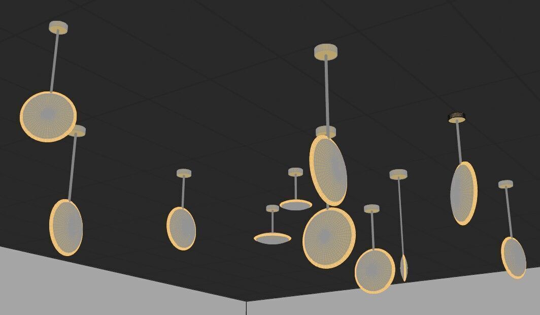 Pendant Ceiling Lamps 3D model_39