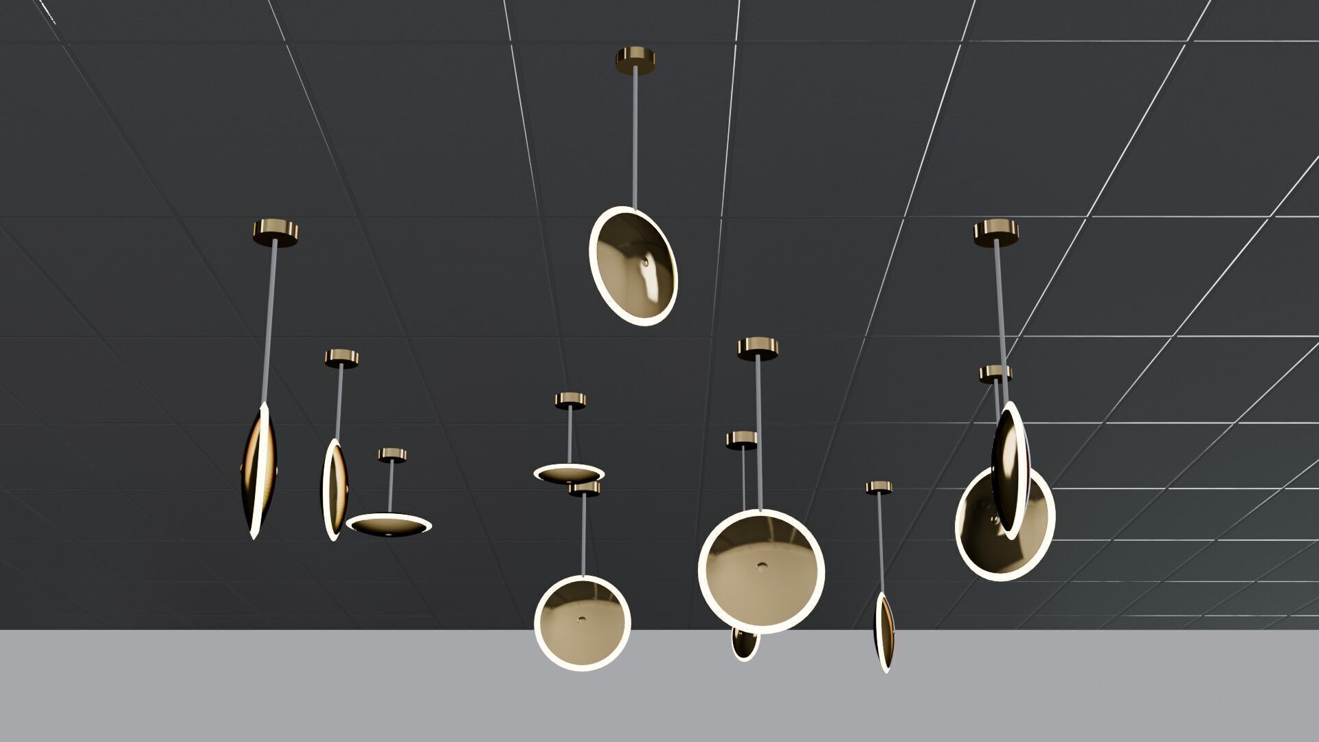 Pendant Ceiling Lamps 3D model_18