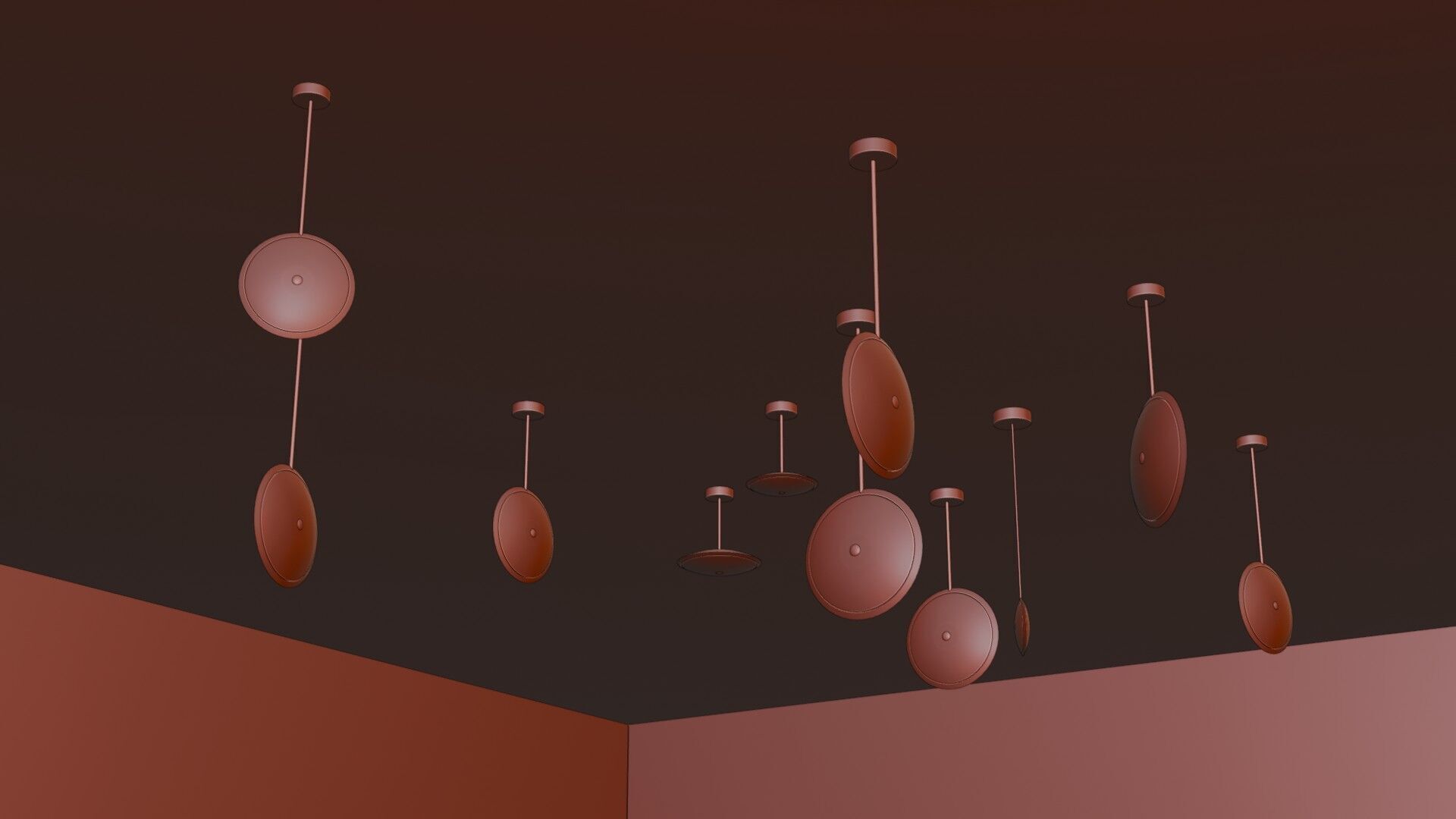 Pendant Ceiling Lamps 3D model_24