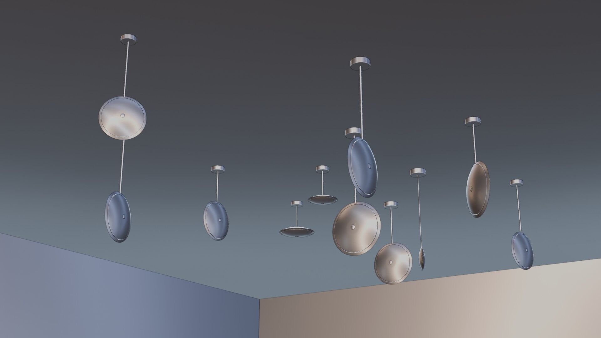 Pendant Ceiling Lamps 3D model_25