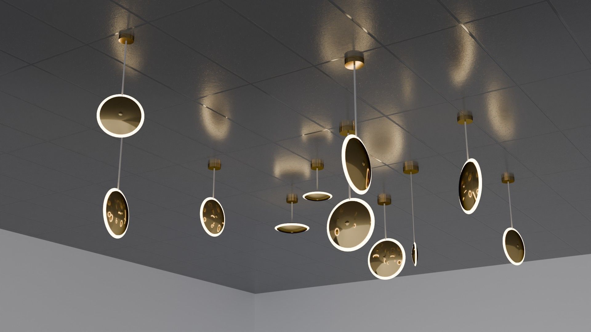 Pendant Ceiling Lamps 3D model_29