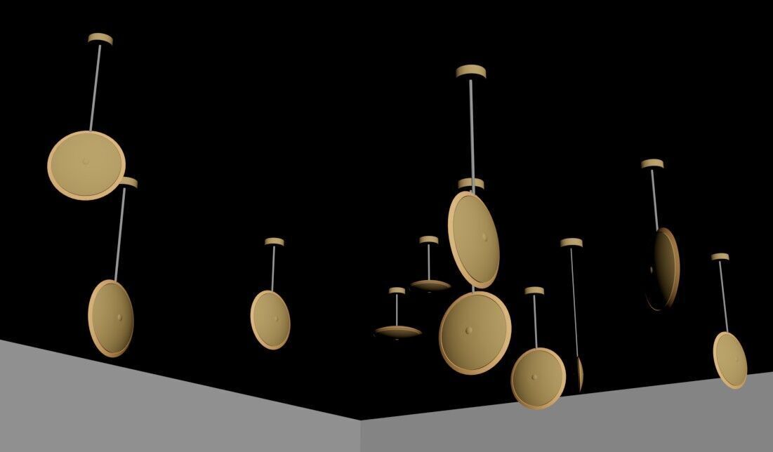 Pendant Ceiling Lamps 3D model_35