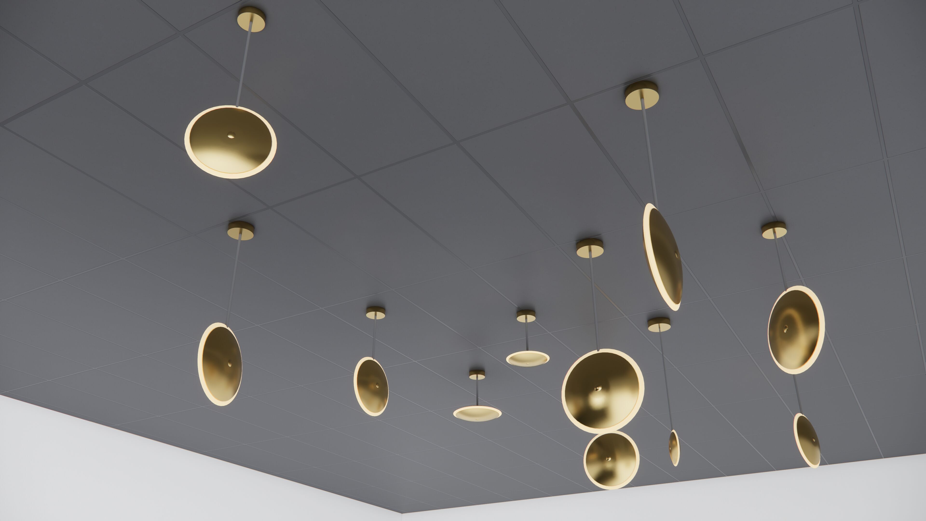 Pendant Ceiling Lamps 3D model_1