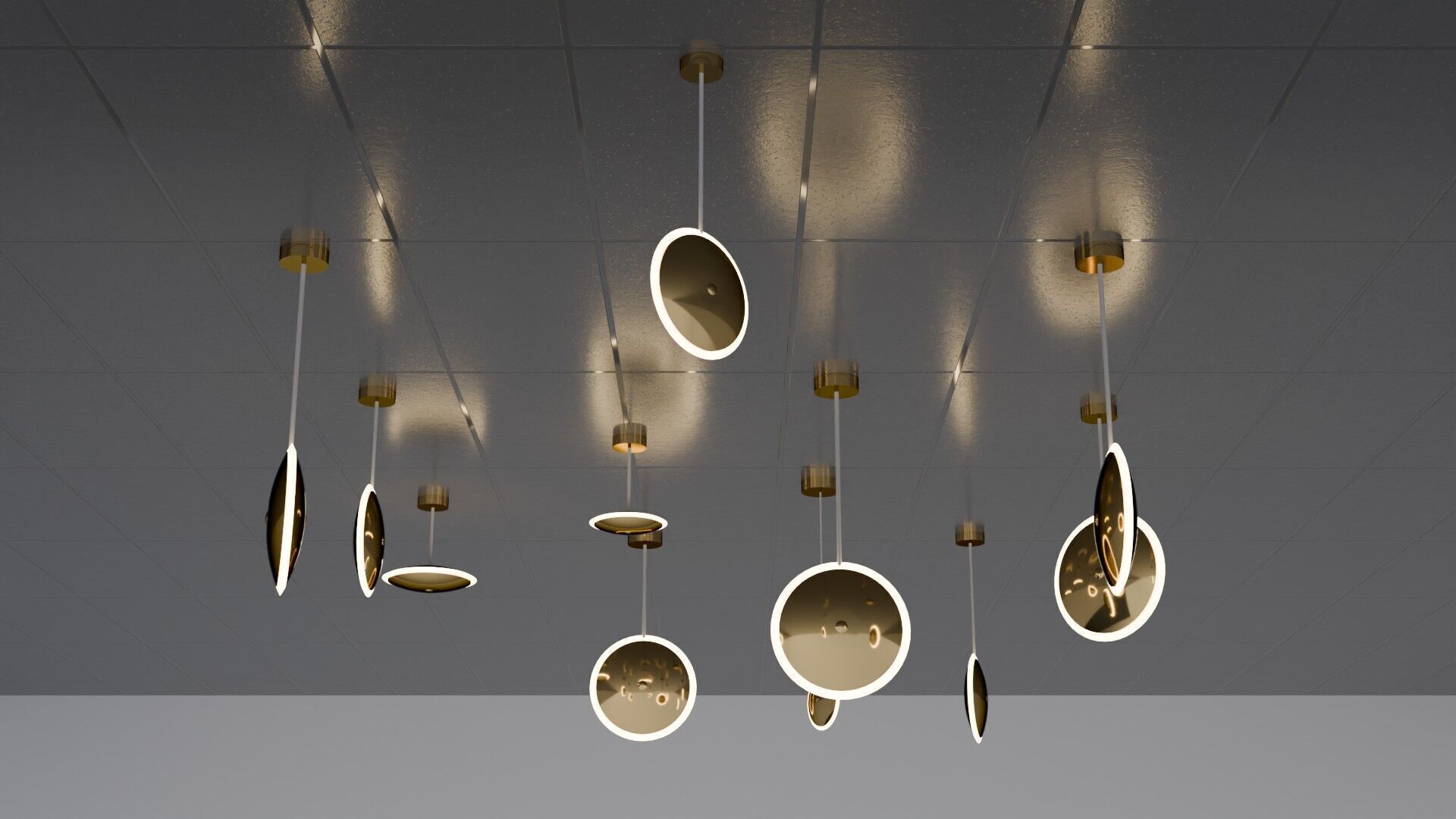 Pendant Ceiling Lamps 3D model_19