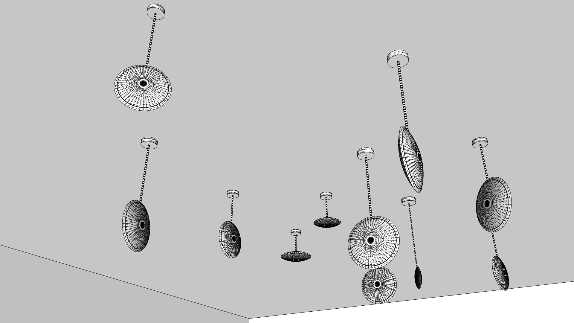 Pendant Ceiling Lamps 3D model_8