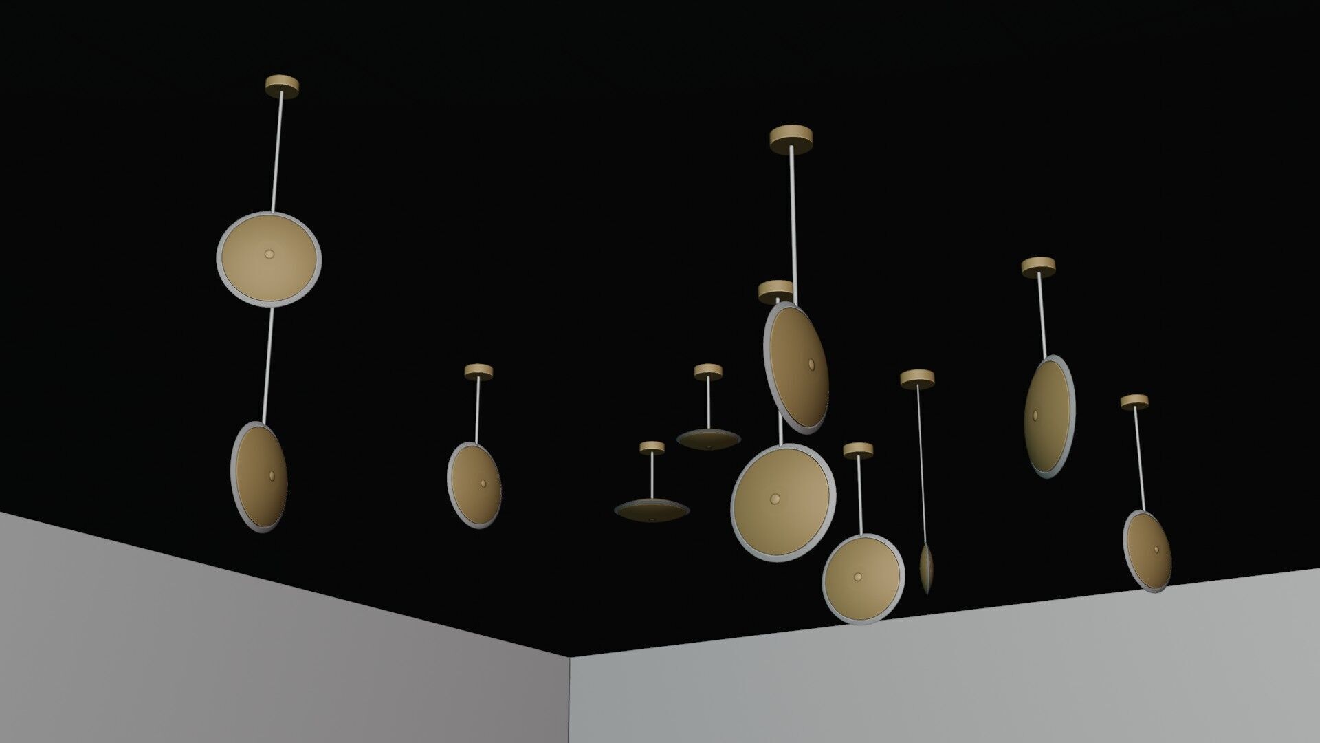 Pendant Ceiling Lamps 3D model_22