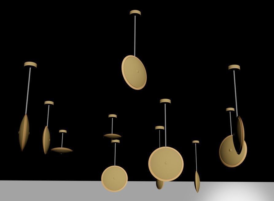Pendant Ceiling Lamps 3D model_30