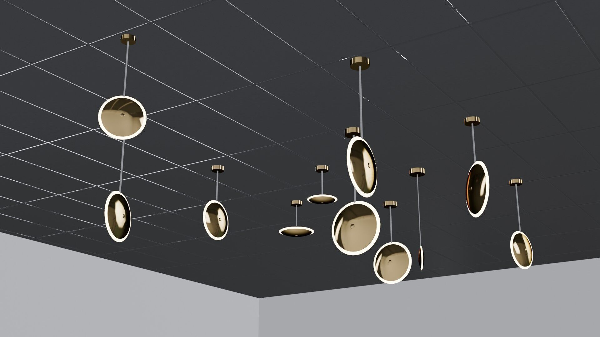 Pendant Ceiling Lamps 3D model_28