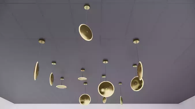 Pendant Ceiling Lamps 3D model Pendant Ceiling Lamps 3D model
