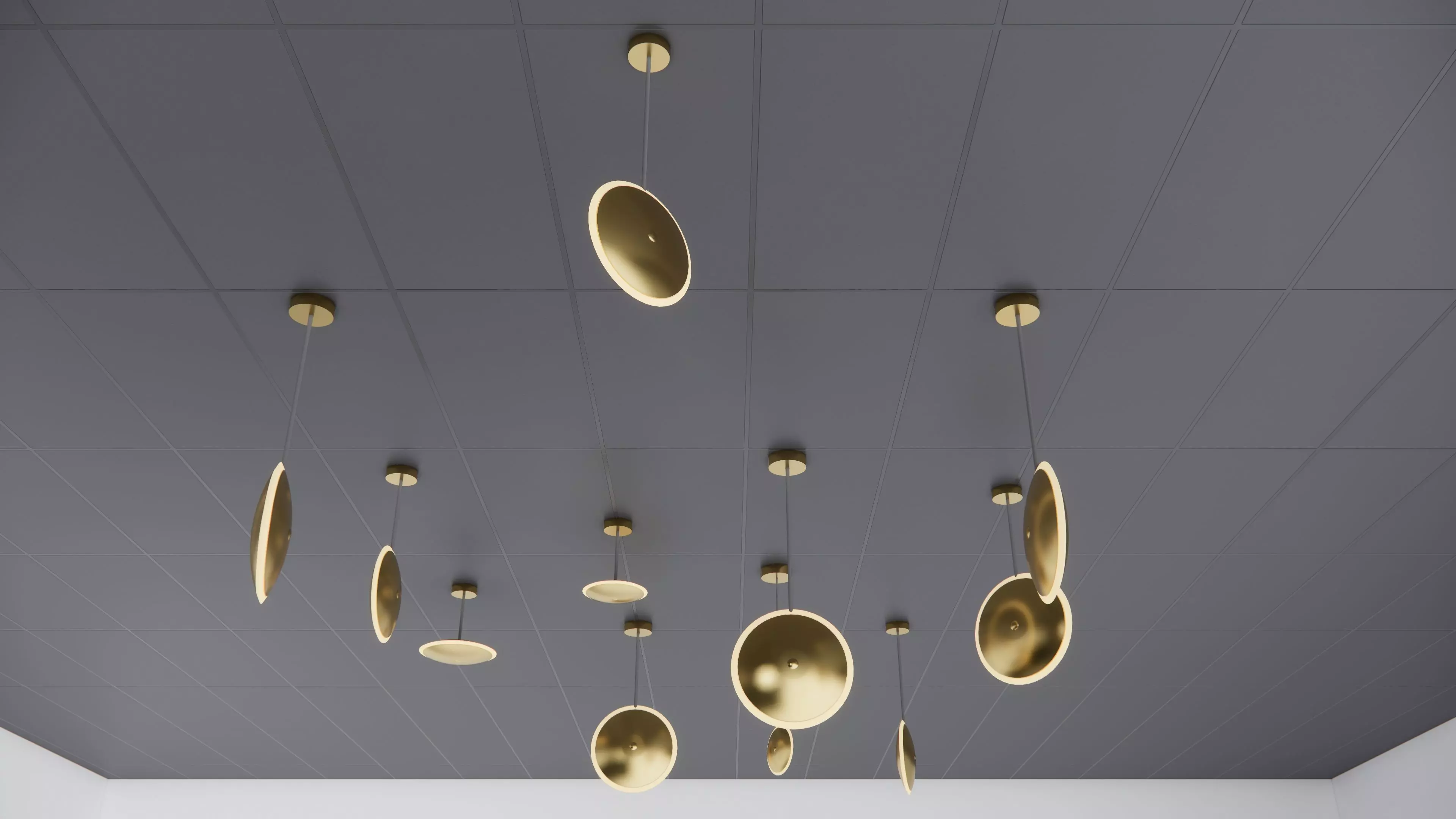 Pendant Ceiling Lamps 3D model_0