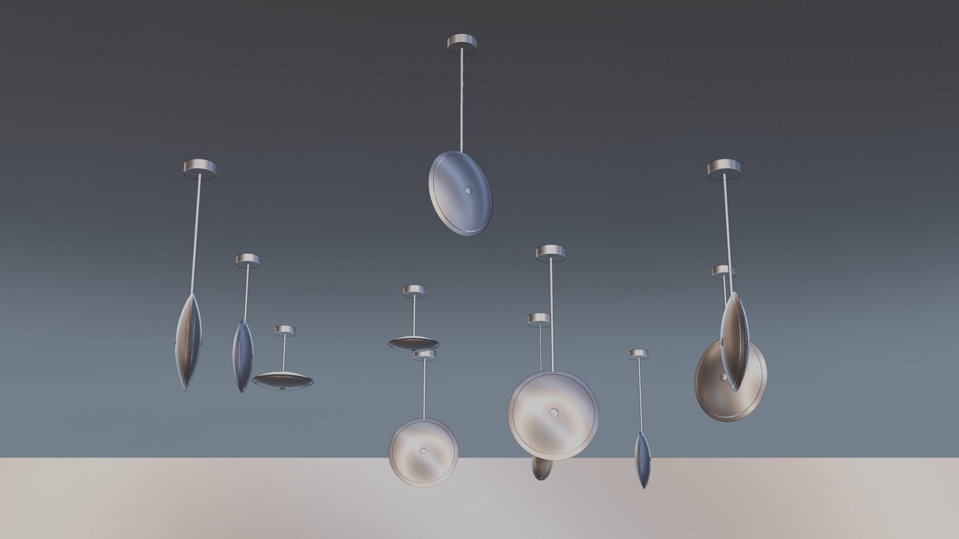 Pendant Ceiling Lamps 3D model_15