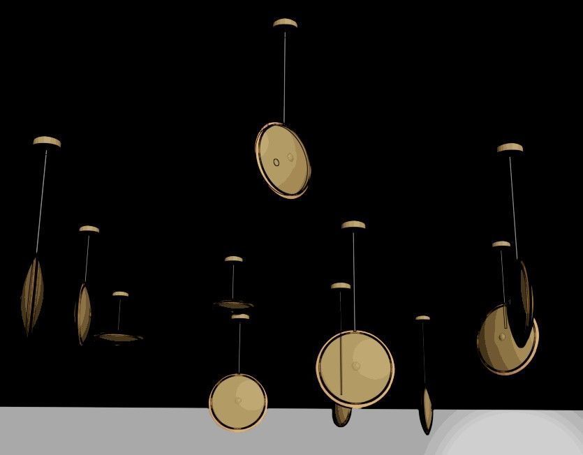 Pendant Ceiling Lamps 3D model_32