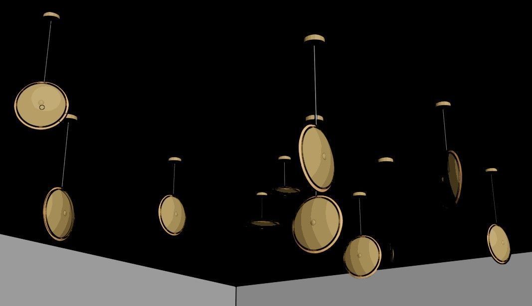 Pendant Ceiling Lamps 3D model_37