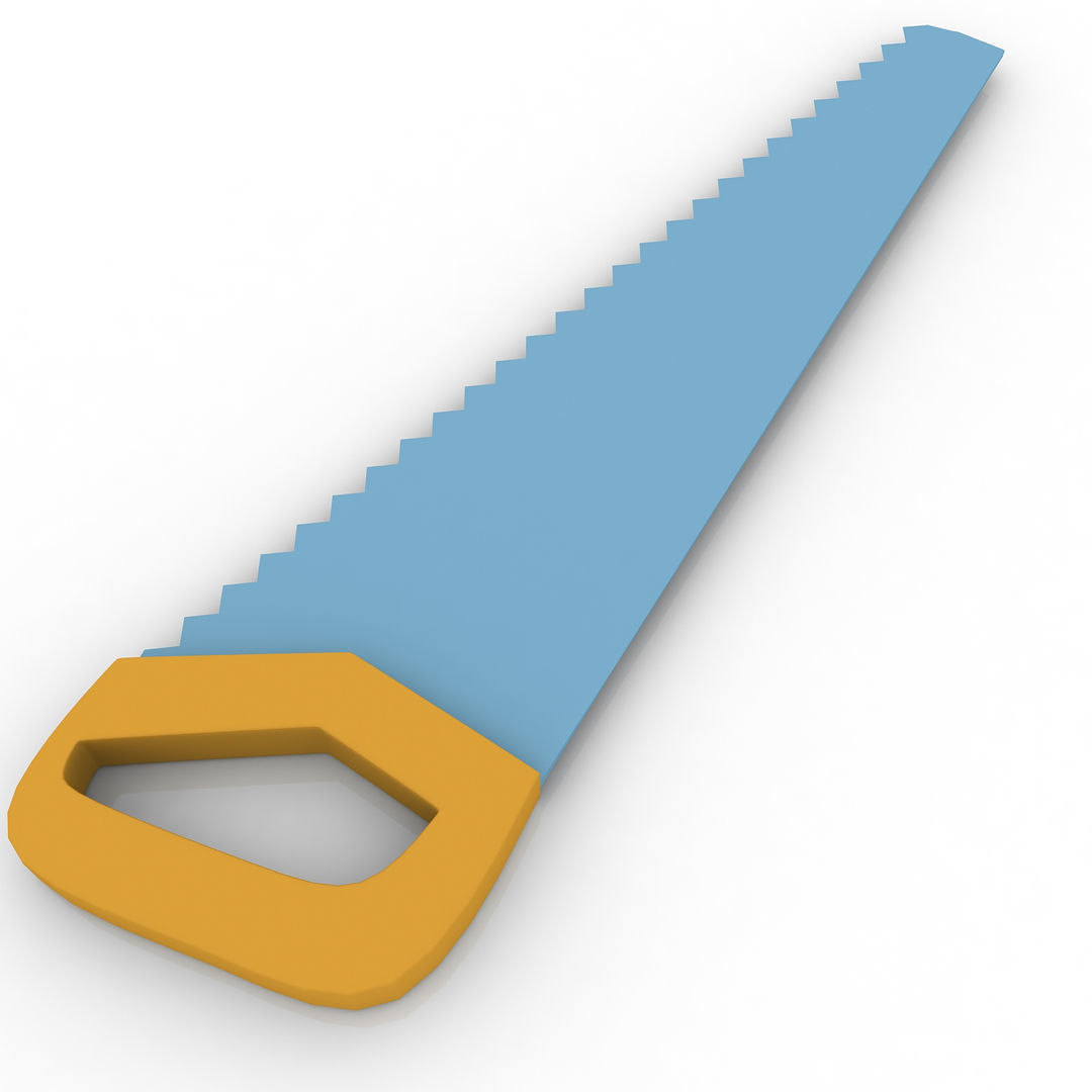 Hand saw 3D model_2