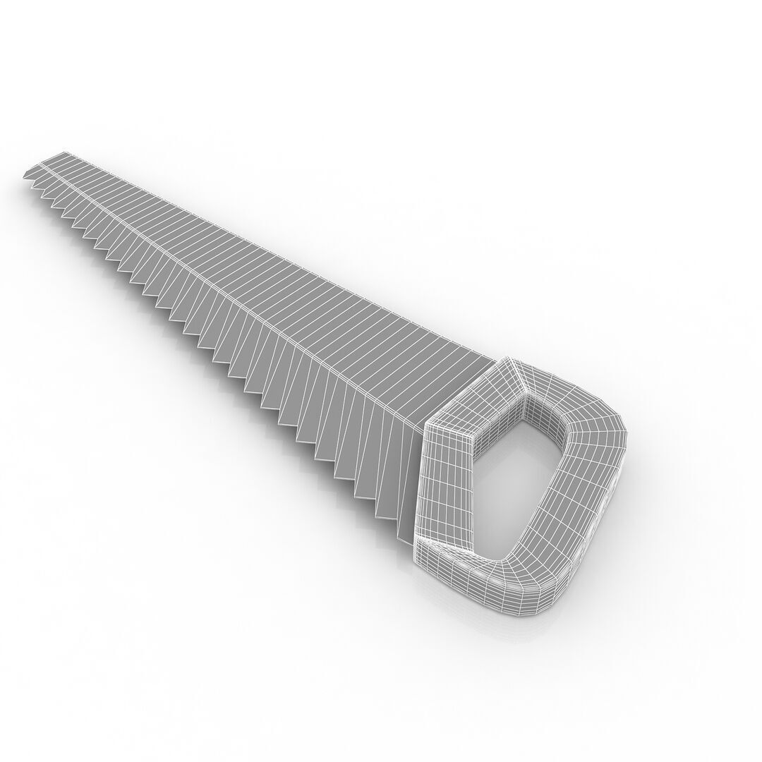 Hand saw 3D model_5