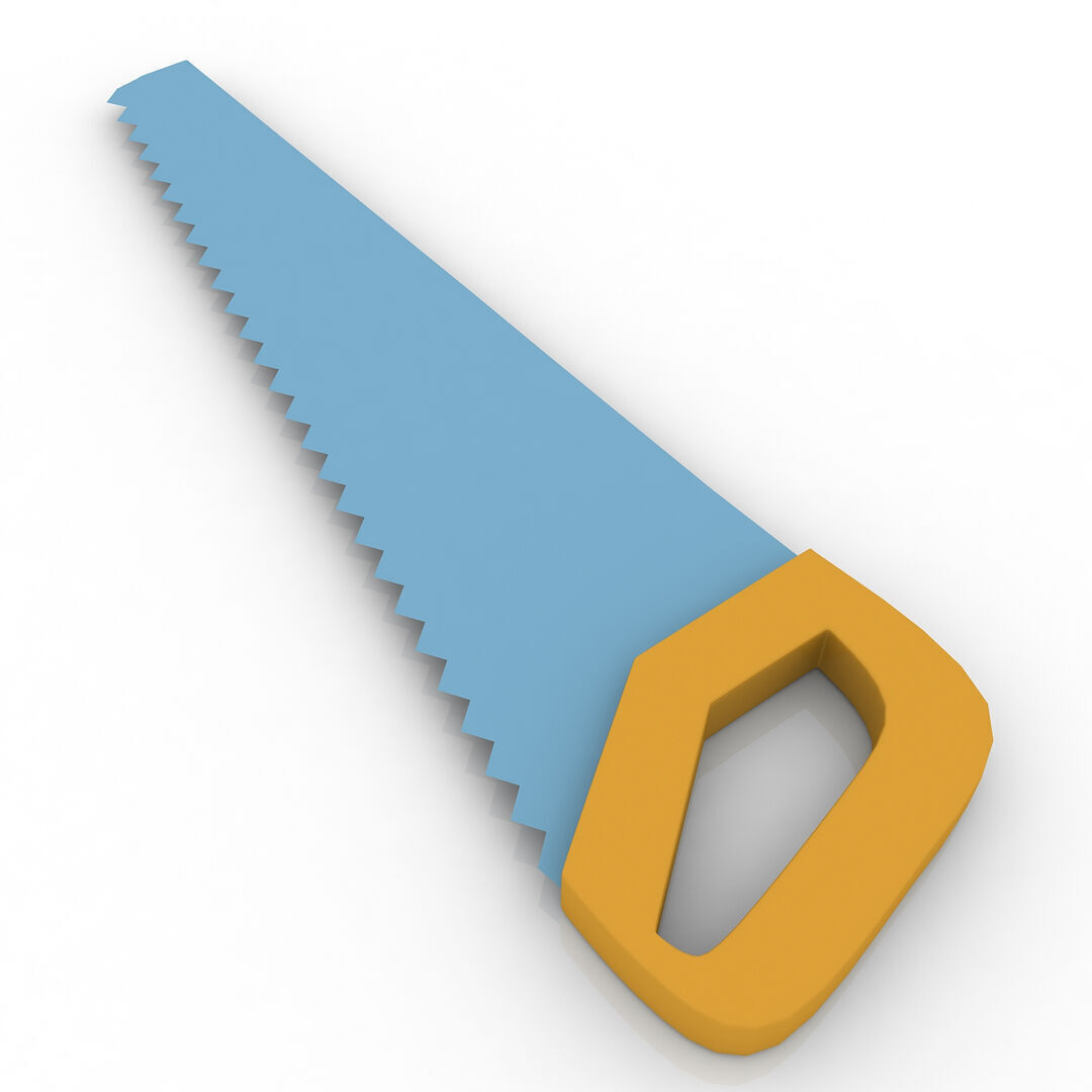 Hand saw 3D model_1