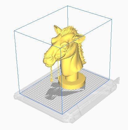 camel head 3D print model_11