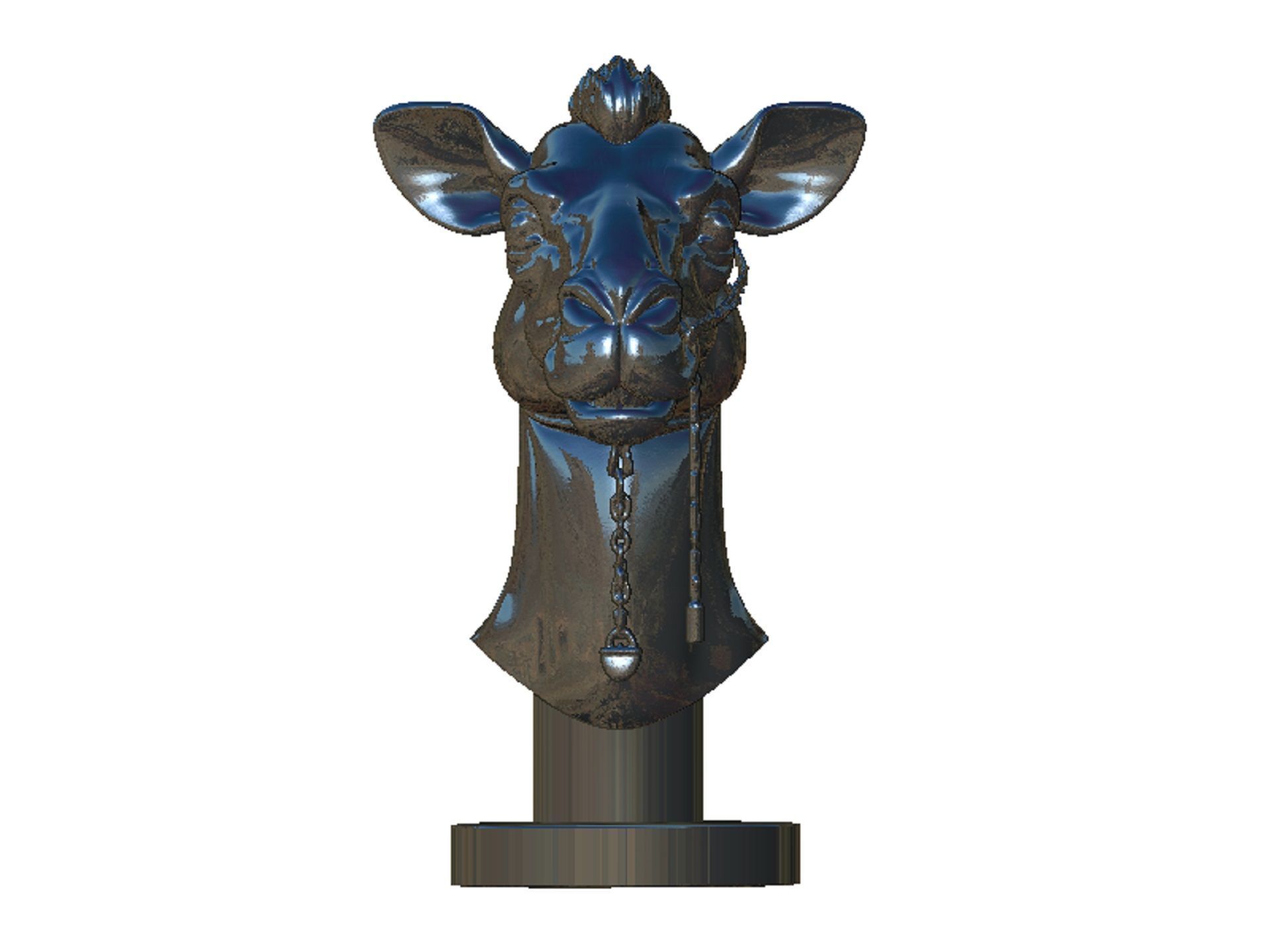 camel head 3D print model_8
