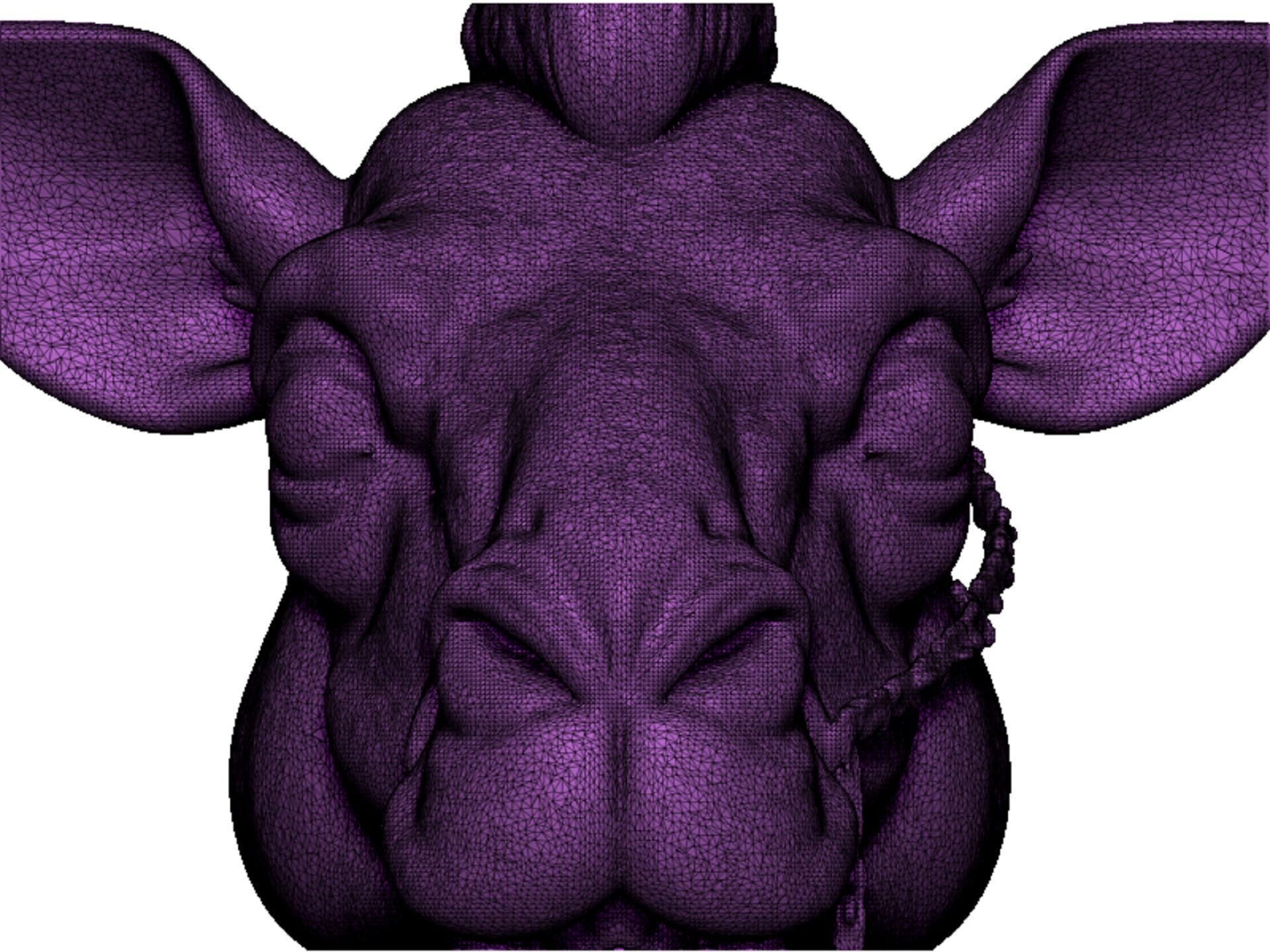 camel head 3D print model_13