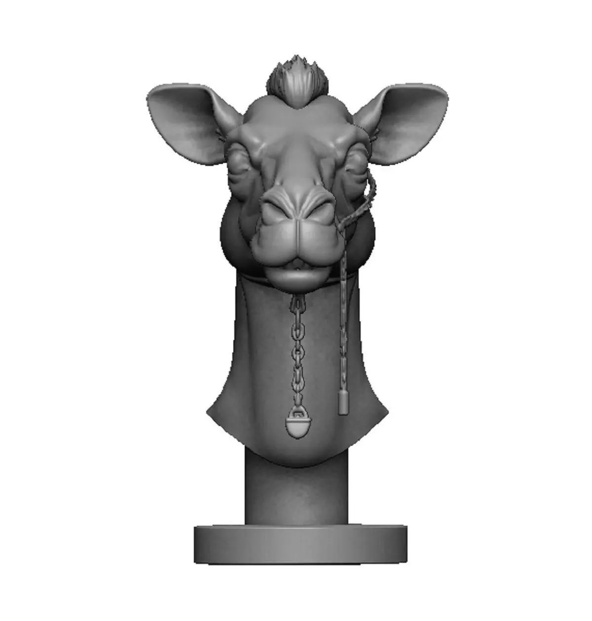 camel head 3D print model_0