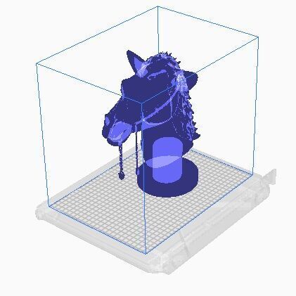 camel head 3D print model_10