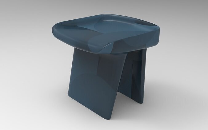 Dada Stool Low-poly 3D model