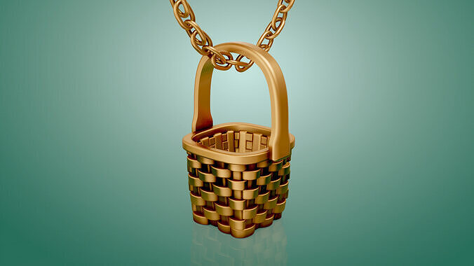 Basket Cute Camp Pendant 3D print model