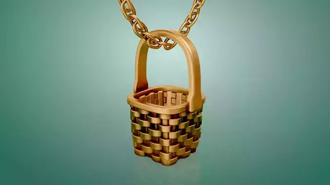 Basket Cute Camp Pendant