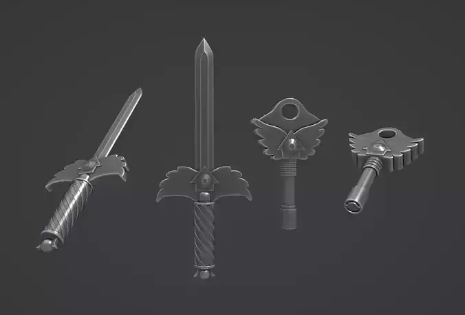 Squid Game Season 3 Sword and Key props