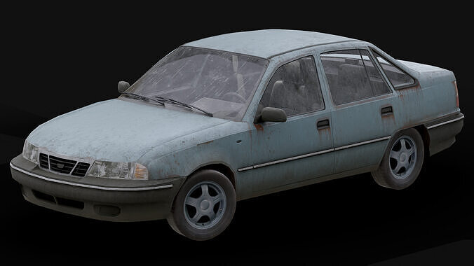 Daewoo - Nexia Low-poly 3D model 7