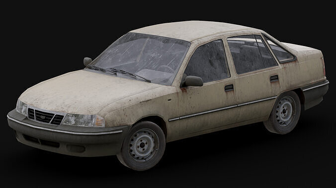 Daewoo - Nexia Low-poly 3D model 3