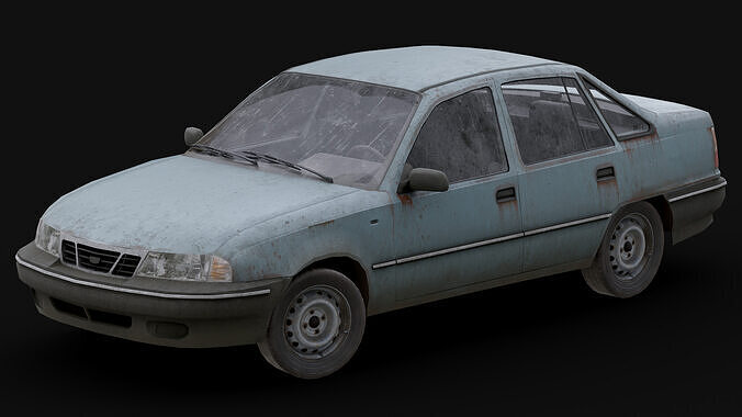 Daewoo - Nexia Low-poly 3D model 2