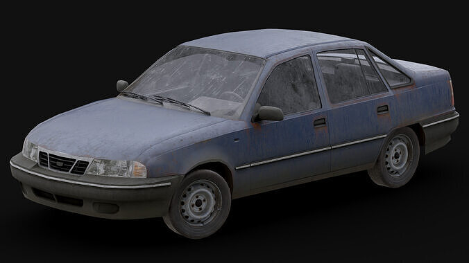 Daewoo - Nexia Low-poly 3D model 4
