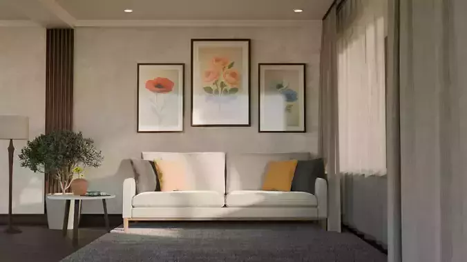 Modern 3 Seater Sofa