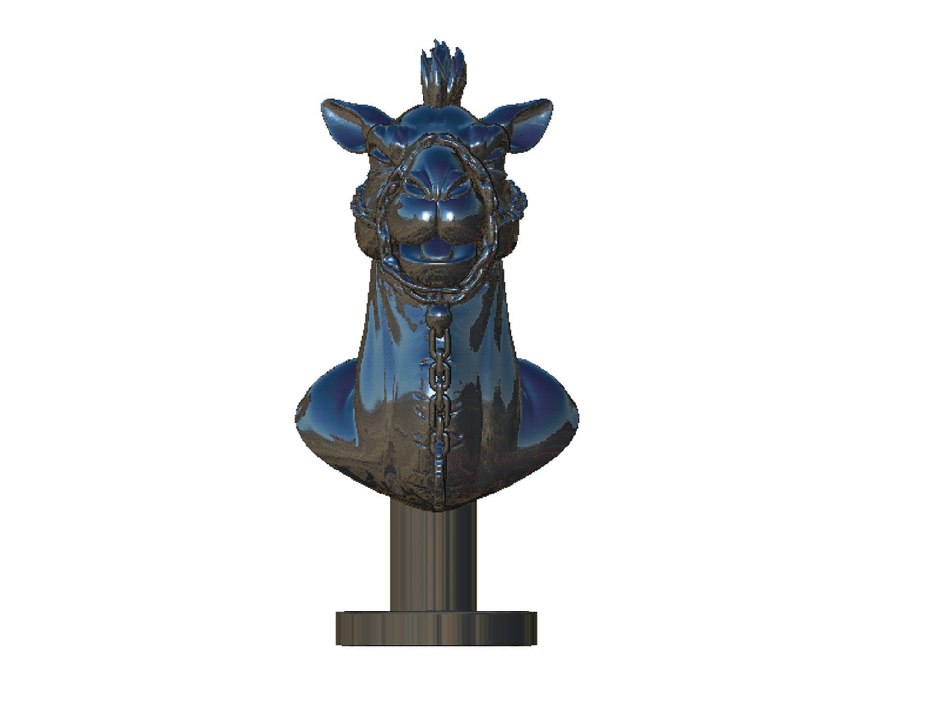 Camel head 3D print model_8