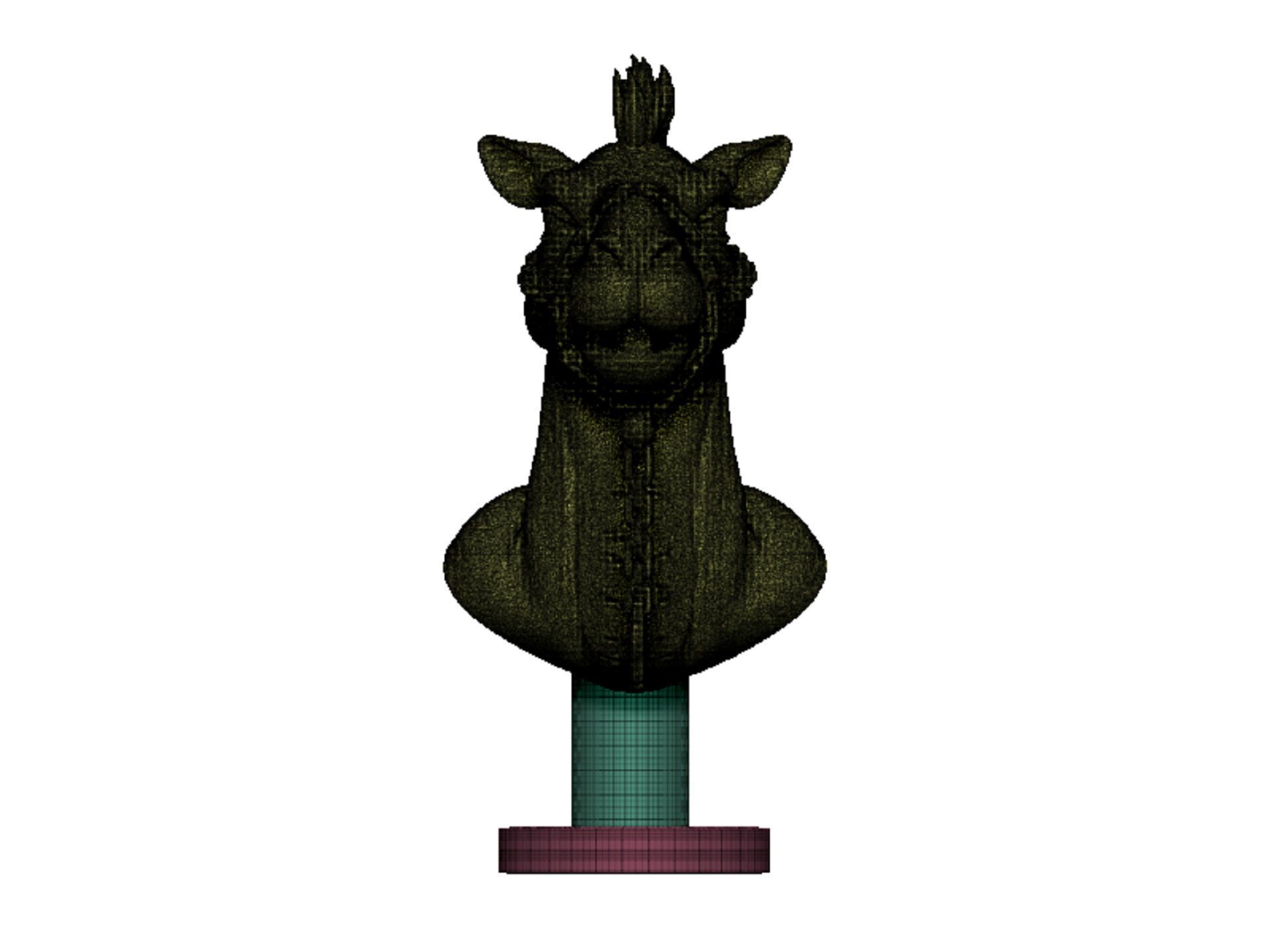 Camel head 3D print model_12