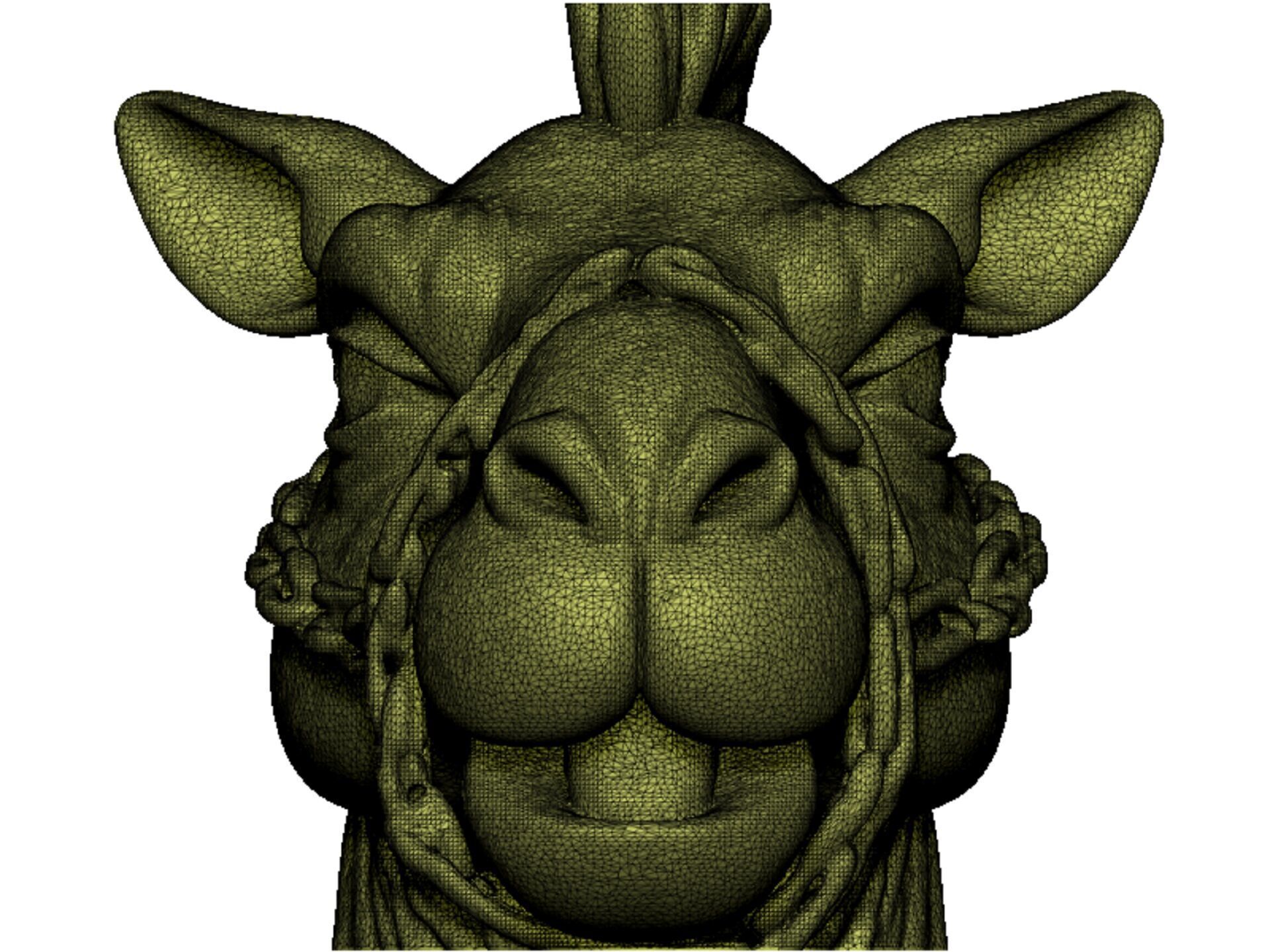 Camel head 3D print model_13