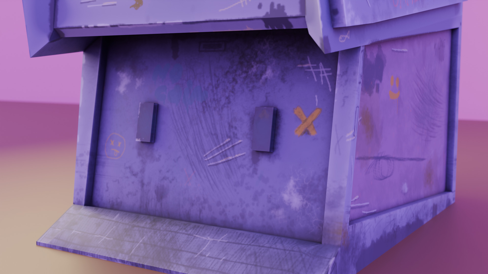 Arcade Machine Lowpoly HandPainted Low-poly 3D model_2