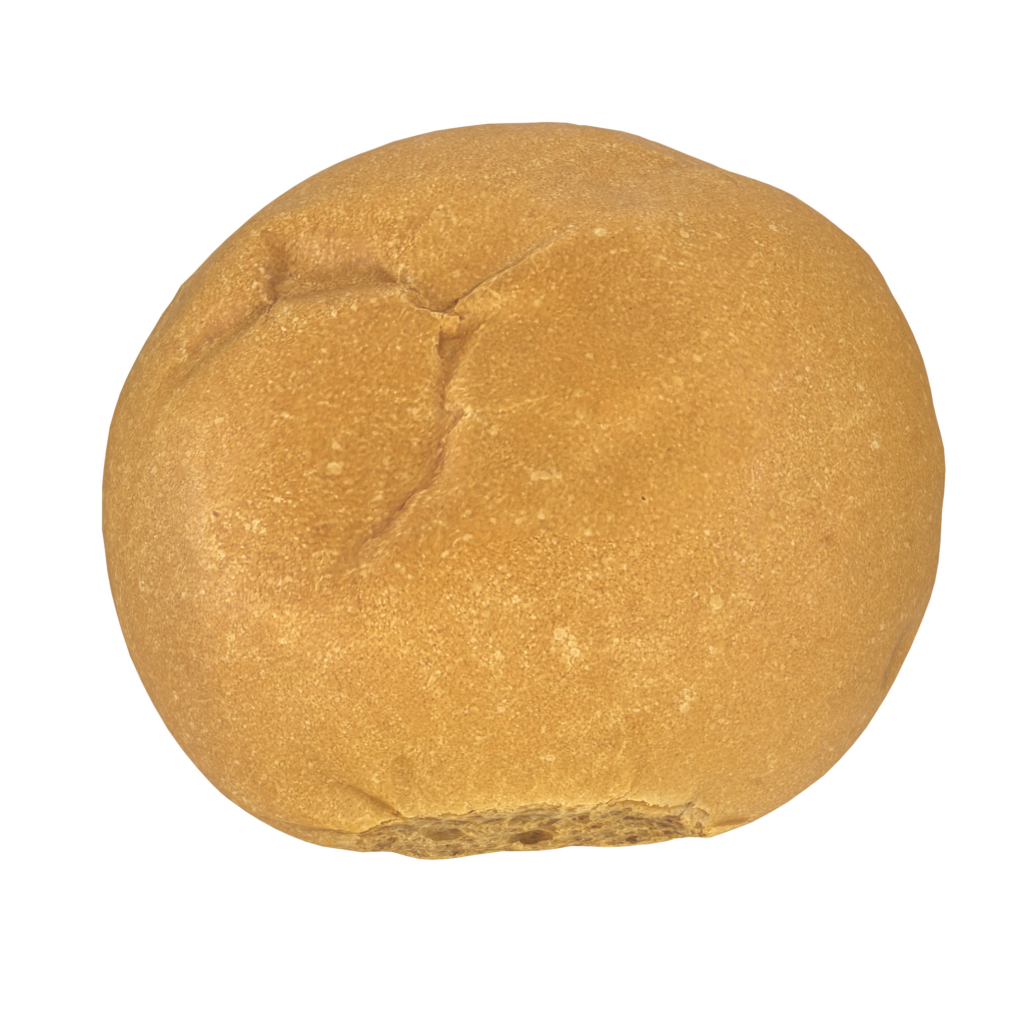 Round Bun Low-poly 3D model_4