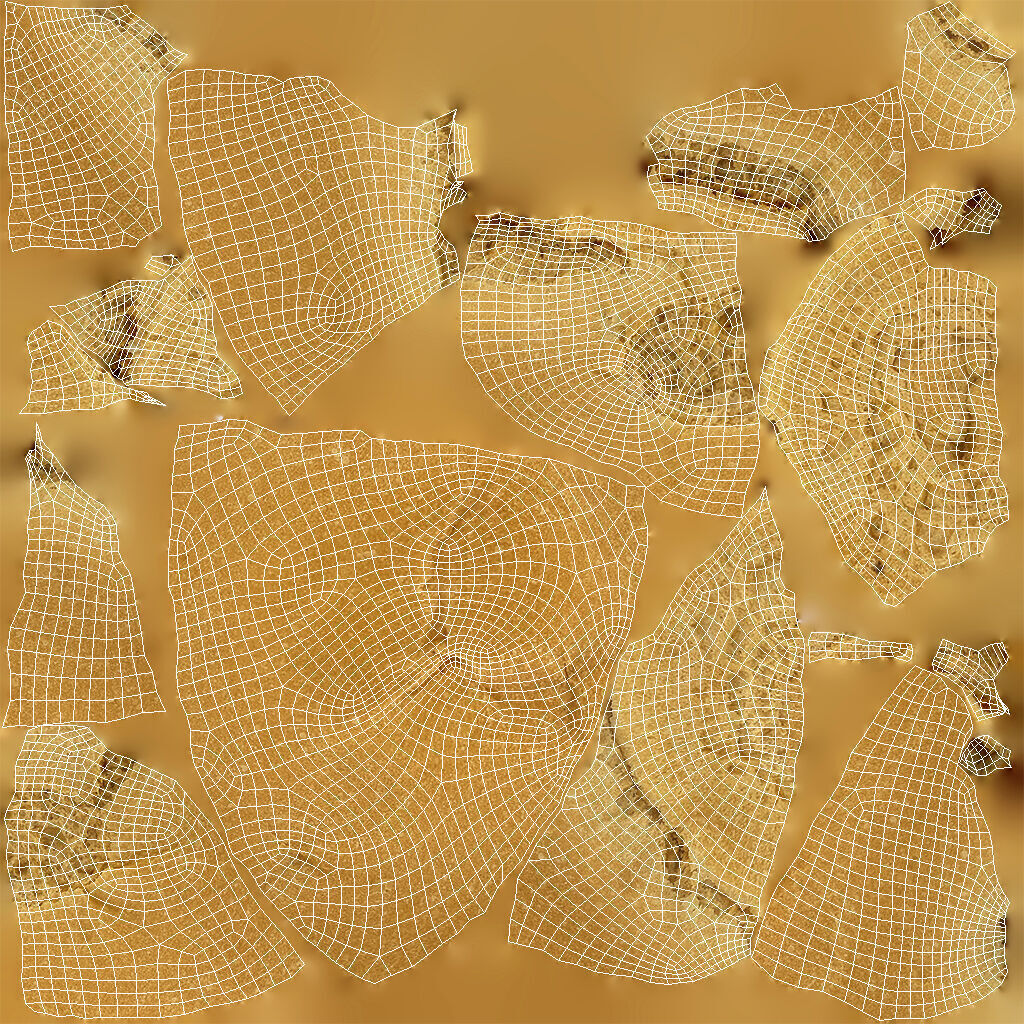 Round Bun Low-poly 3D model_6