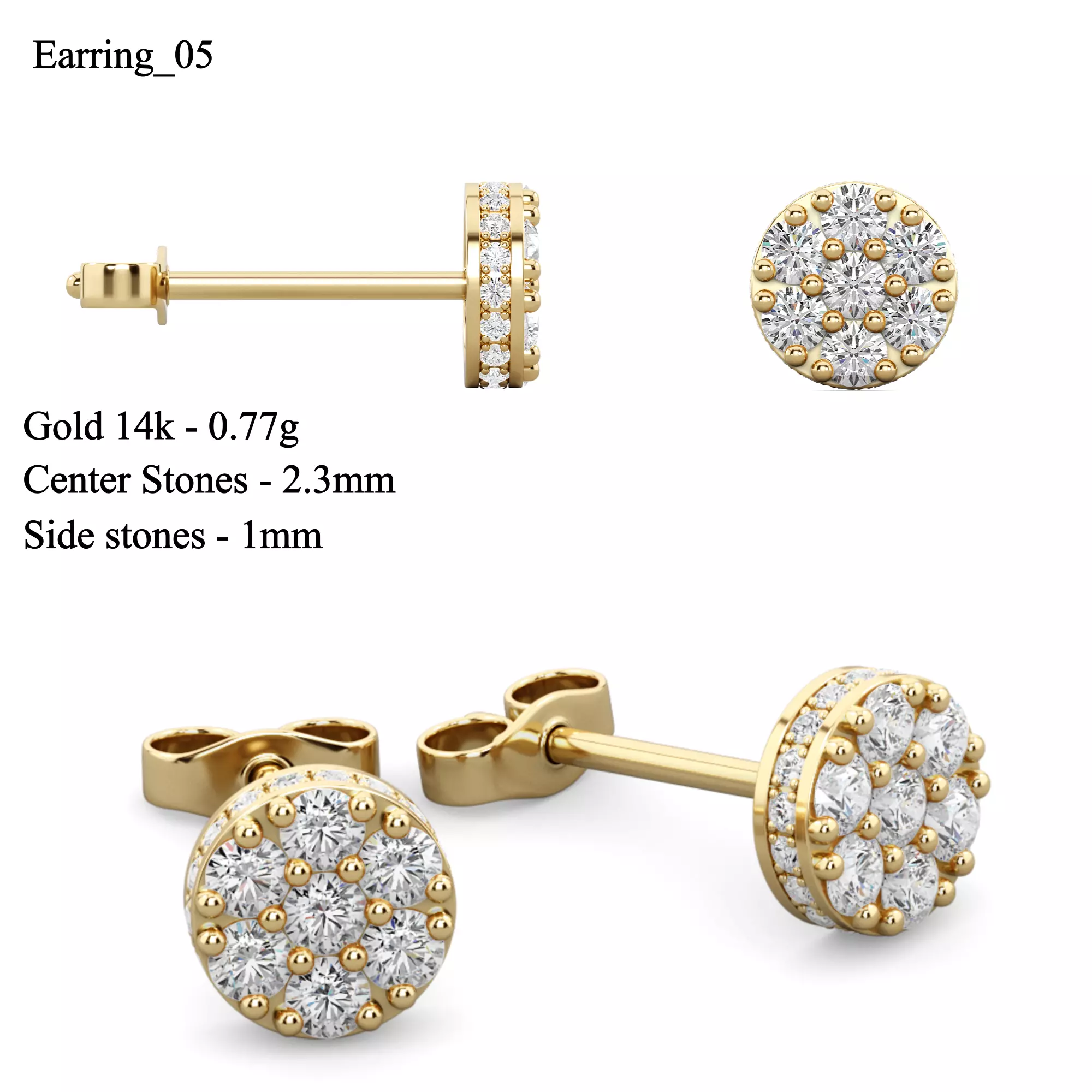 Earring 05 3D print model