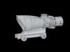 Trijicon ACOG4X32 Low-poly 3D model_1
